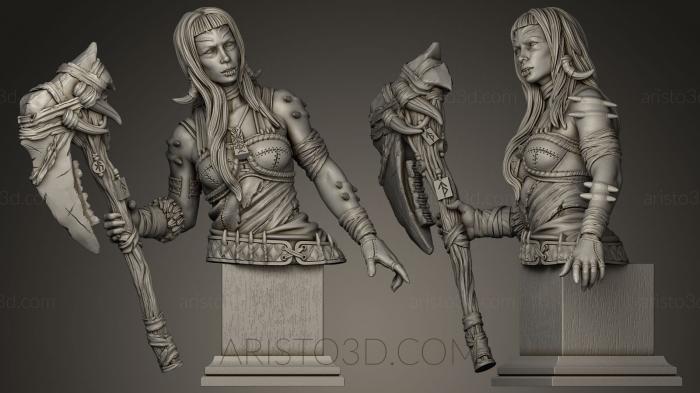 Busts of heroes and monsters (BUSTH_0165) 3D model for CNC machine
